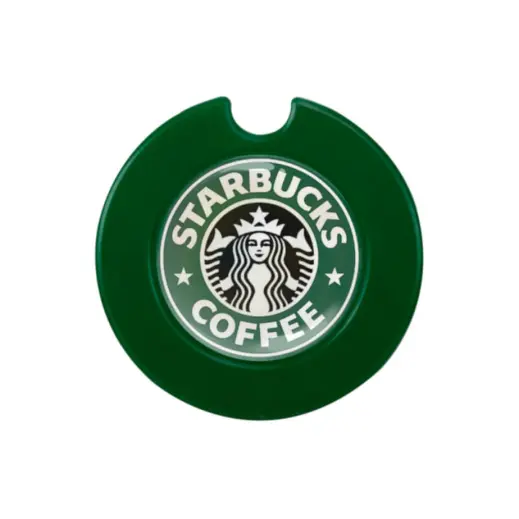 Round License Disc With Domed Sticker - Bottle Green